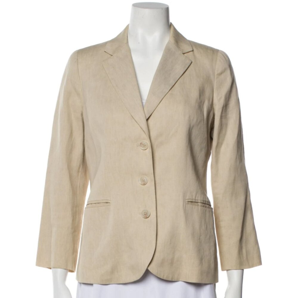 Vince Linen Cotton Blend Blazer sz 8